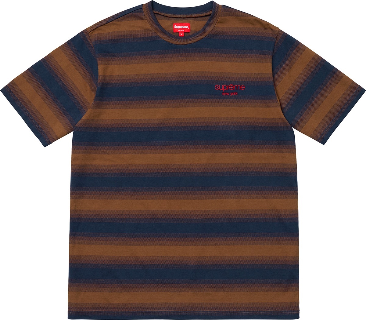 Gradient Striped S/S Top view 2